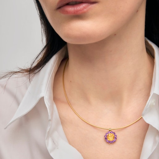 Colgante de oro con amatista y citrino TOUS ATELIER