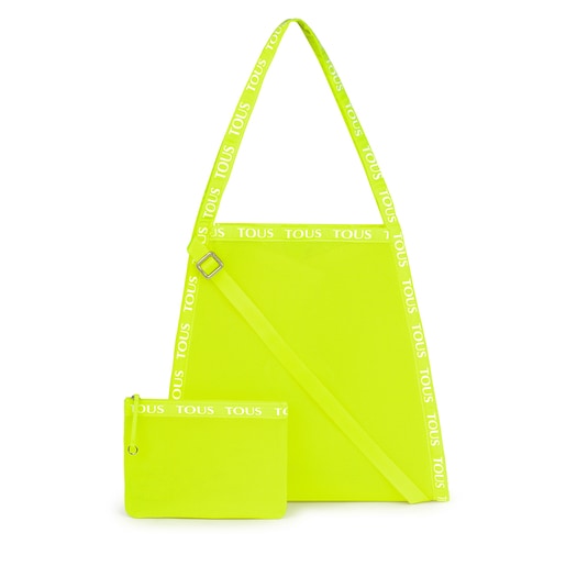 Τσάντα για Ψώνια της Συλλογής T Colors σε Φωσφορίζον Κίτρινο χρώμα