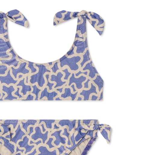 Bikini de niña Glit lila