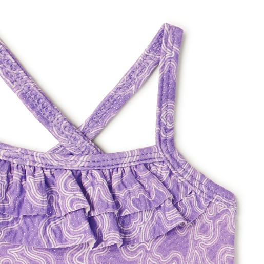 Girls swimsuit in MKaos lilac