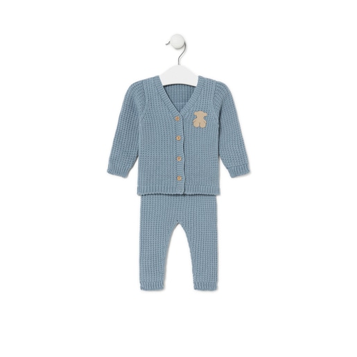 Baby outfit in Tricot blue