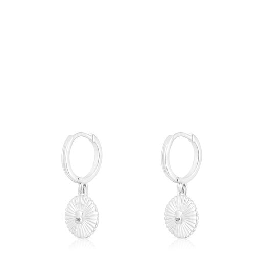 Aros aro de plata y con baño de oro 18 kt sobre plata oso Iris Motif