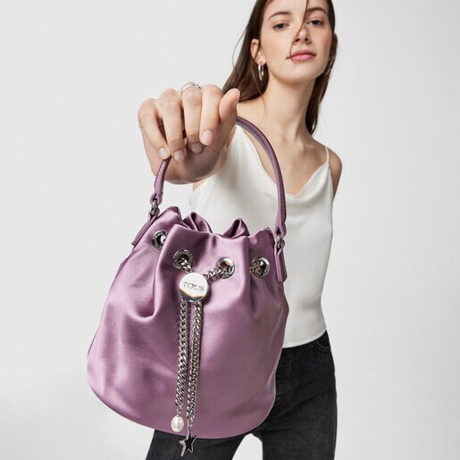 Bucket bag TOUS Magic malva