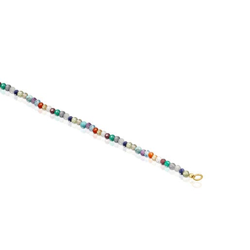 Silver Vermeil TOUS Good Vibes Choker with Gemstones