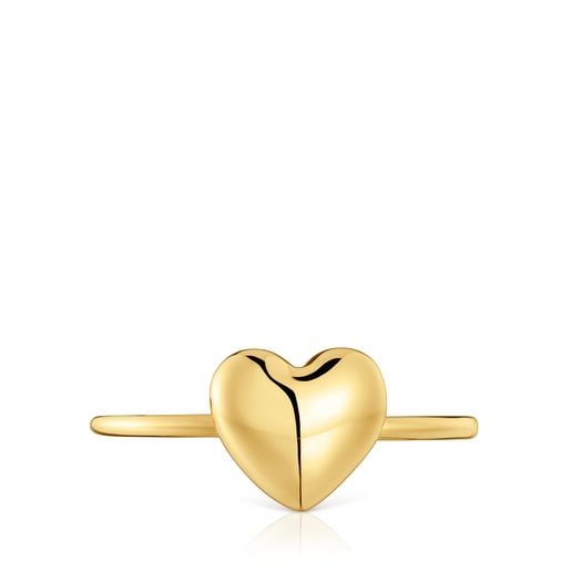 Kleiner Ring My Other Half aus Gold mit Herzmotiv