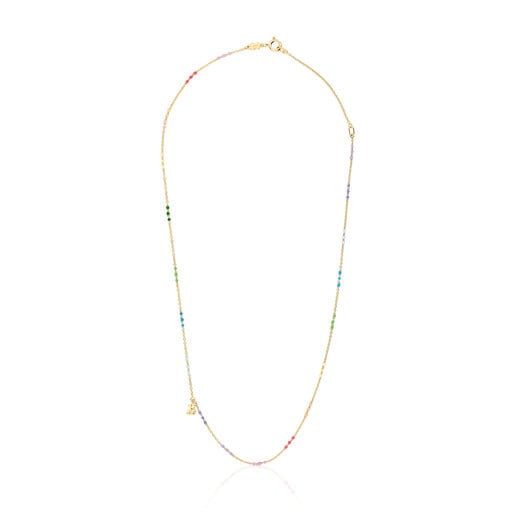 Silver vermeil Bold Bear Necklace with enamel | TOUS