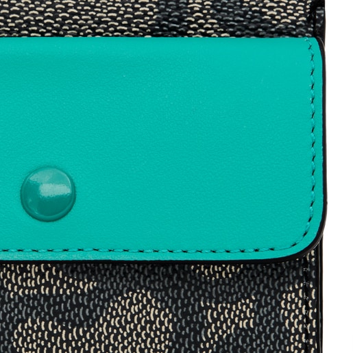Black and turquoise Kaos Legacy Cardholder