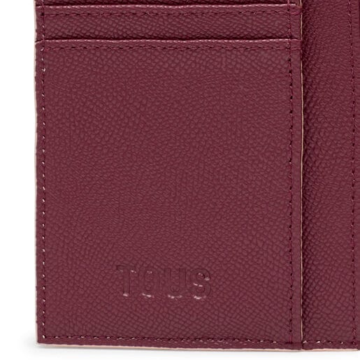Burgundy Card wallet TOUS Halfmoon