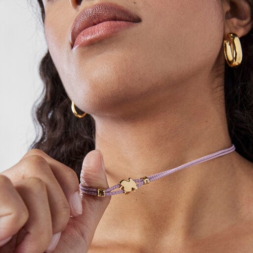 Collar elástico lila Sweet Dolls