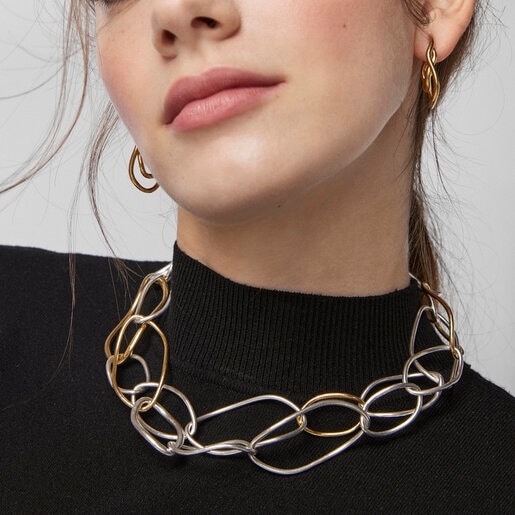 Hav bicolor oval-ring Necklace