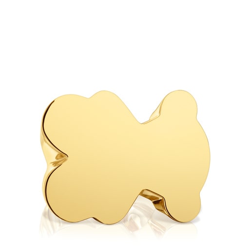 34 mm bear Signet ring with 18 kt gold plating over silver Sweet Dolls