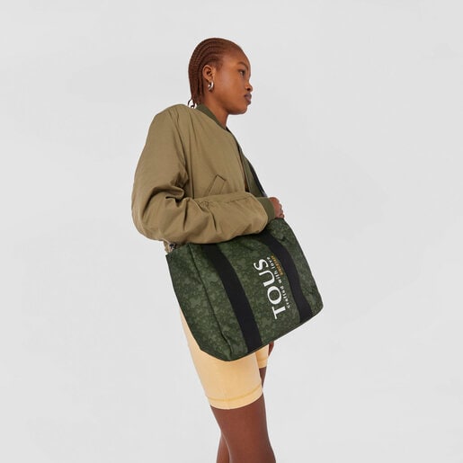 תיק סל Kaos Mini Evolution בגודל קטן מניילון בצבע חאקי