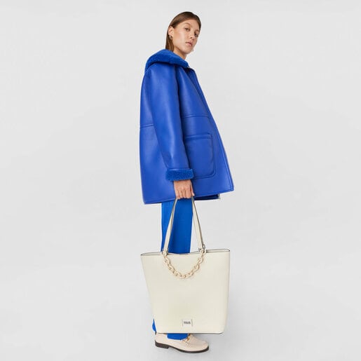 תיק קניות TOUS Sylvia גדול בצבע בז'