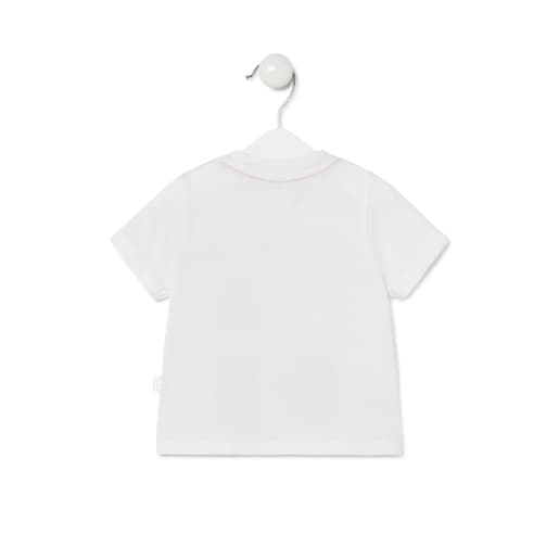 Camiseta Casual estampada osos Blanco