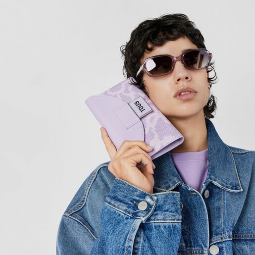 Mauve Kaos Pix Flap Wallet
