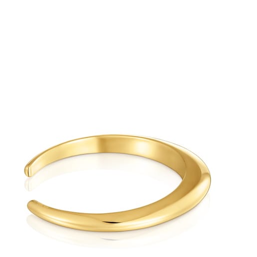 Bangle with 18kt gold plating over silver Warm