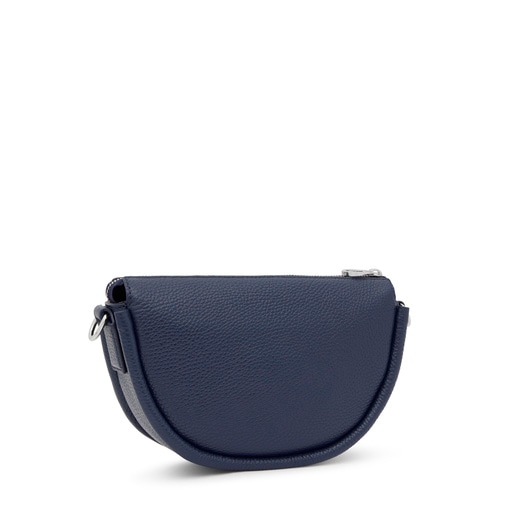 Medium navy blue leather Crossbody bag TOUS Miranda