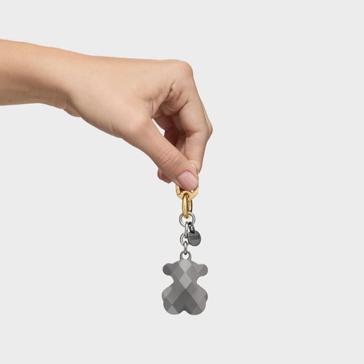 Llavero negro TOUS facet bear