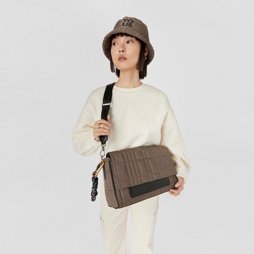 Khaki-colored TOUS Empire Padded Bucket hat