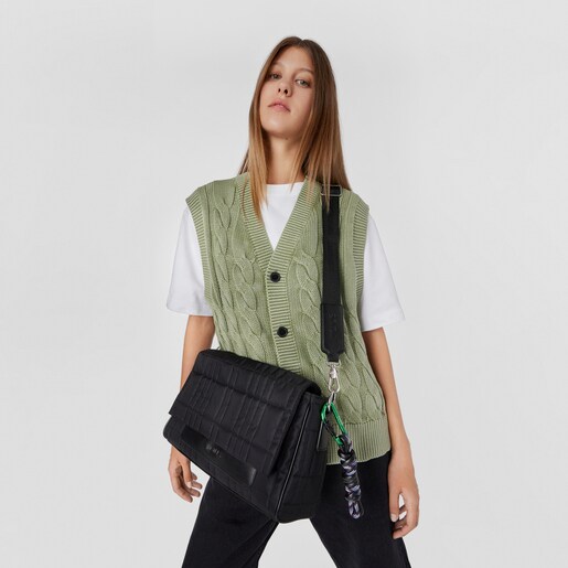 תיק צד TOUS Empire Padded גדול בצבע שחור