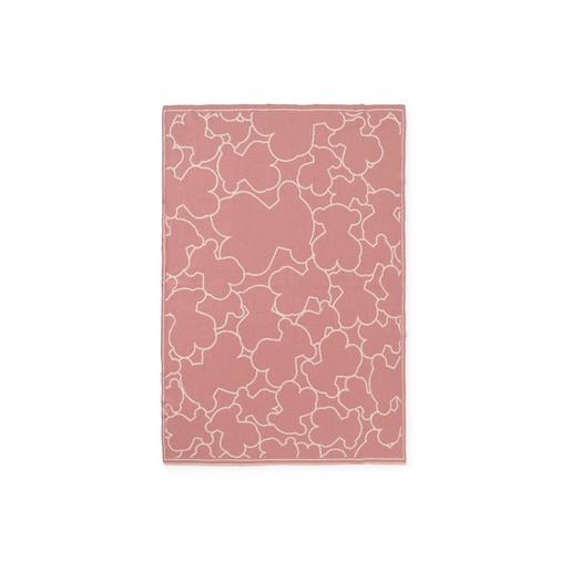 Manta de bebé reversible Nilo rosa