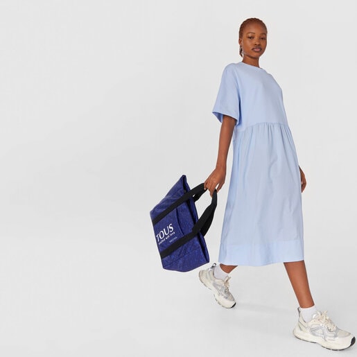 תיק סל Kaos Mini Evolution בגודל גדול מניילון בצבע סגול