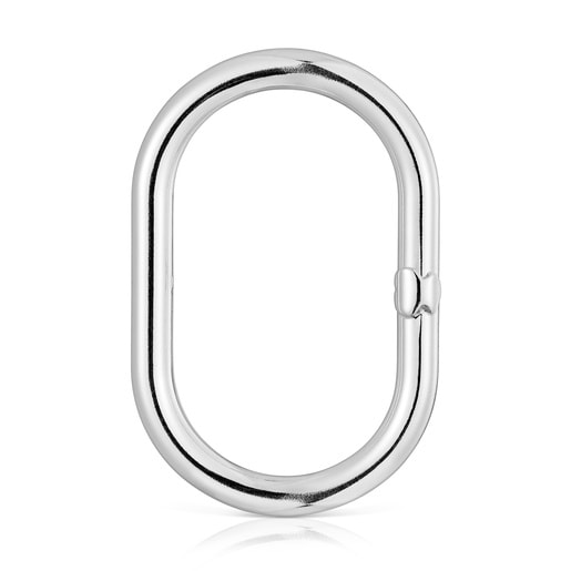 45 mm silver Ring Hold Oval