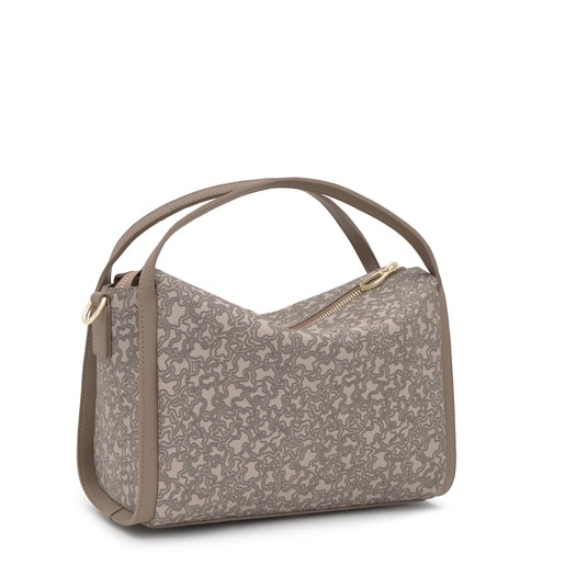 Medium taupe-colored City bag Kaos Mini Lines