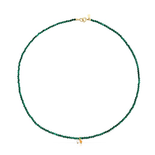 TOUS Camille Necklace with malachite