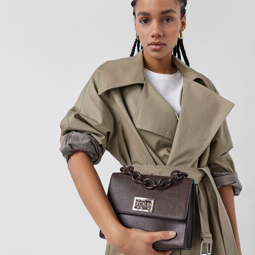 Bandolera pequeña marrón TOUS Funny