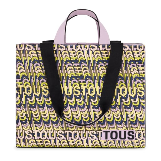 Μεγάλη τσάντα shopping TOUS Vera Amaya σε μοβ χρώμα