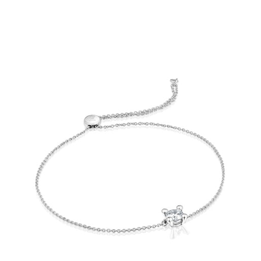 Pulsera cadena de platino con diamante creado en laboratorio 0,50 ct Shine LGD