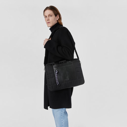 תיק מסמכים TOUS Empire Padded בצבע שחור