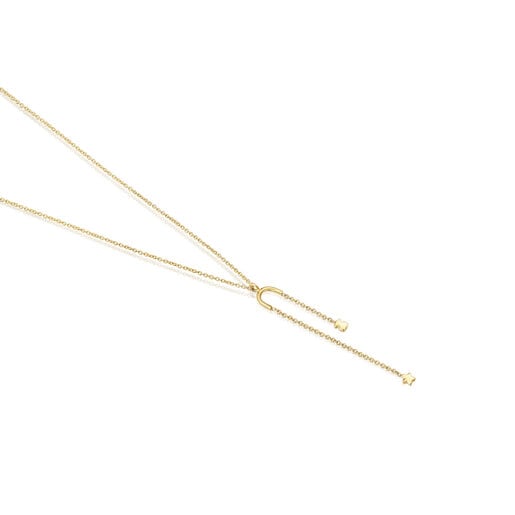 Gold TOUS Cool Joy Necklace with bear and star charms