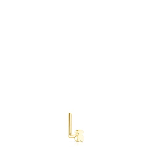 Gold TOUS Basics bear nose Piercing