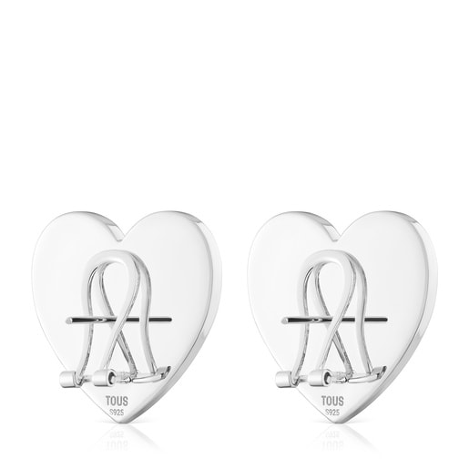 Aros corazón motivo lazo bicolor TOUS Ribbon