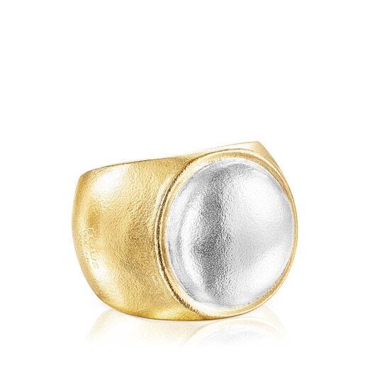 Two-tone Luah luna Ring
