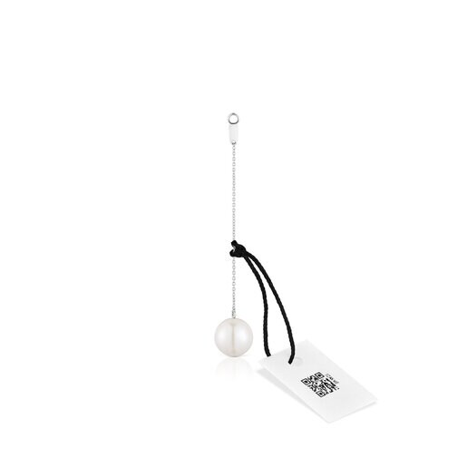 Long whitegold Single earring with cultured pearl TOUS Grain TOUS