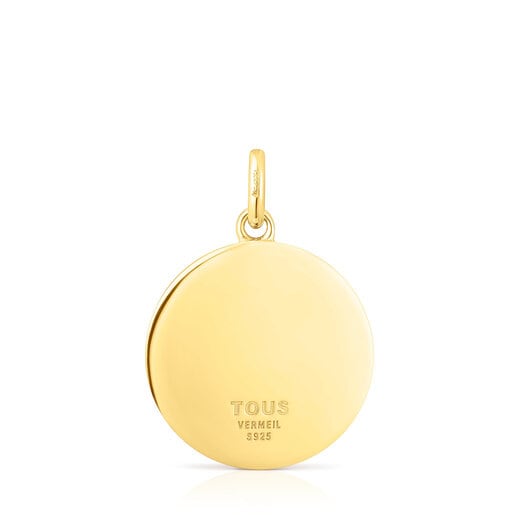 Silver vermeil moon and stars Medallion Efecttous | TOUS