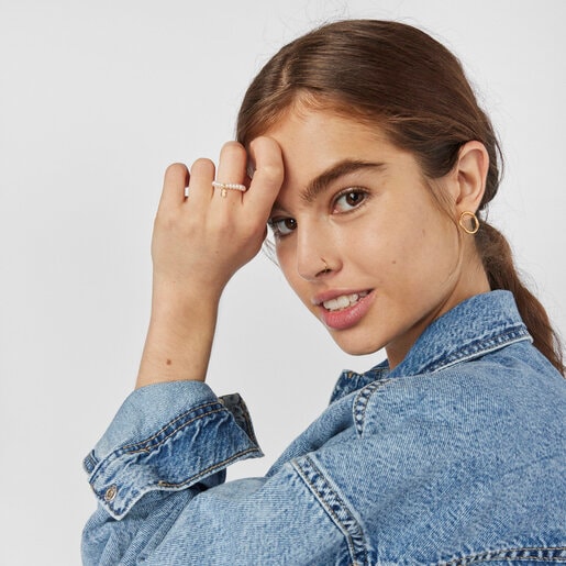 Anillo de oro y perlas cultivadas TOUS Pearls