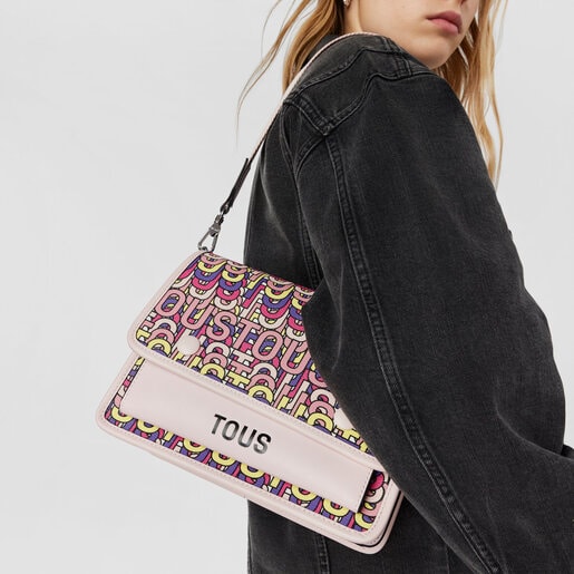 תיק צד TOUS Vera Audree בינוני בצבע ורוד