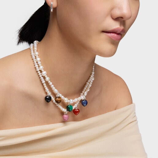 Dije de plata y malaquita TOUS Flechazo