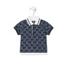 Bold Bear polo t-shirt in Casual navy blue