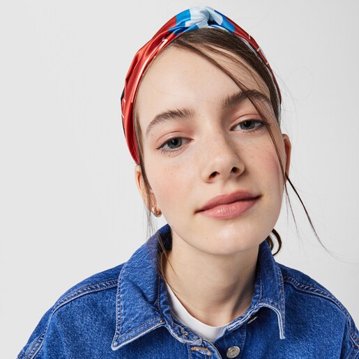 Diadema elastica Script Soft naranja