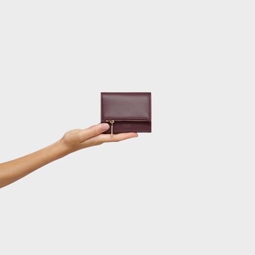 Small burgundy Wallet TOUS City