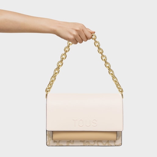 Medium ivory-colored Audree Crossbody bag Kaos Icon