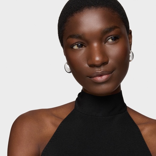 עגילי חישוק Warm מכסף