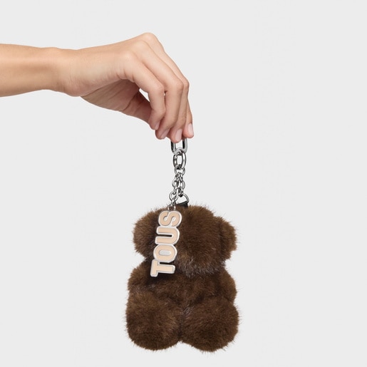 Brown Key ring Bold Bear Wild