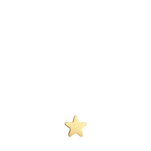 Piercing de oro 14 kt motivo estrella 8 mm TOUS Basics
