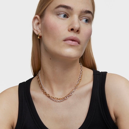 Chain Choker with 18kt gold plating over silver measuring 43 cm TOUS Calin
